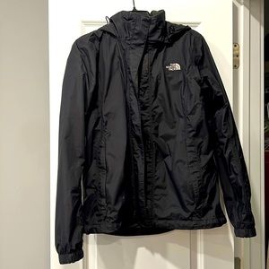 The North Face Rain Jacket, Black size Medium